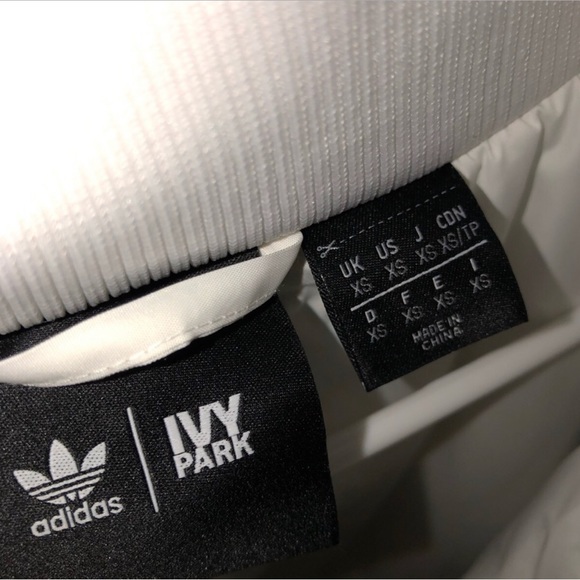 Adidas x ivy park half zip white Sherpa jacket XS - Picture 3 of 3